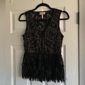 Verb by Pallavi Anthropologie Beaded V Neck